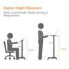 Mobile Laptop Desk Cart Height and Angle Adjustable Tilt SplitingLaptop Stand Table