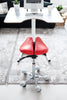Salli Sway Ergonomic Gas spring Two-Part Seat Saddle Chair Stool with Designer Base (Finland Brand)