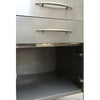 Mobile 2-Drawers & 1-Door Stainless Steel Medical Dental cabinet Cart,450*450*820mm