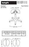 Salli Swayfit Two-part Active Seat Chair Stool (Finland Brand)