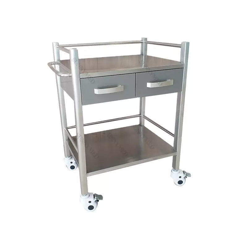 Stainless Steel Mobile Dental Cabinet 65 × 42 × 85 cm