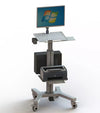 All in one workstation Height Adjustable Mobile Medical computer trolley Tablet VESA Hospital trolley for dental clinic