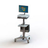 All in one workstation Height Adjustable Mobile Medical computer trolley Tablet VESA Hospital trolley for dental clinic