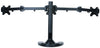 Triple Monitor Stand Freestanding LCD Computer Screen Desk Mount for 19, 20, 22, 23, 24 Inch Monitors VESA 75 and 100 Compatible Full Motion, 66 lbs Capacity (3 Horizontal Monitor)