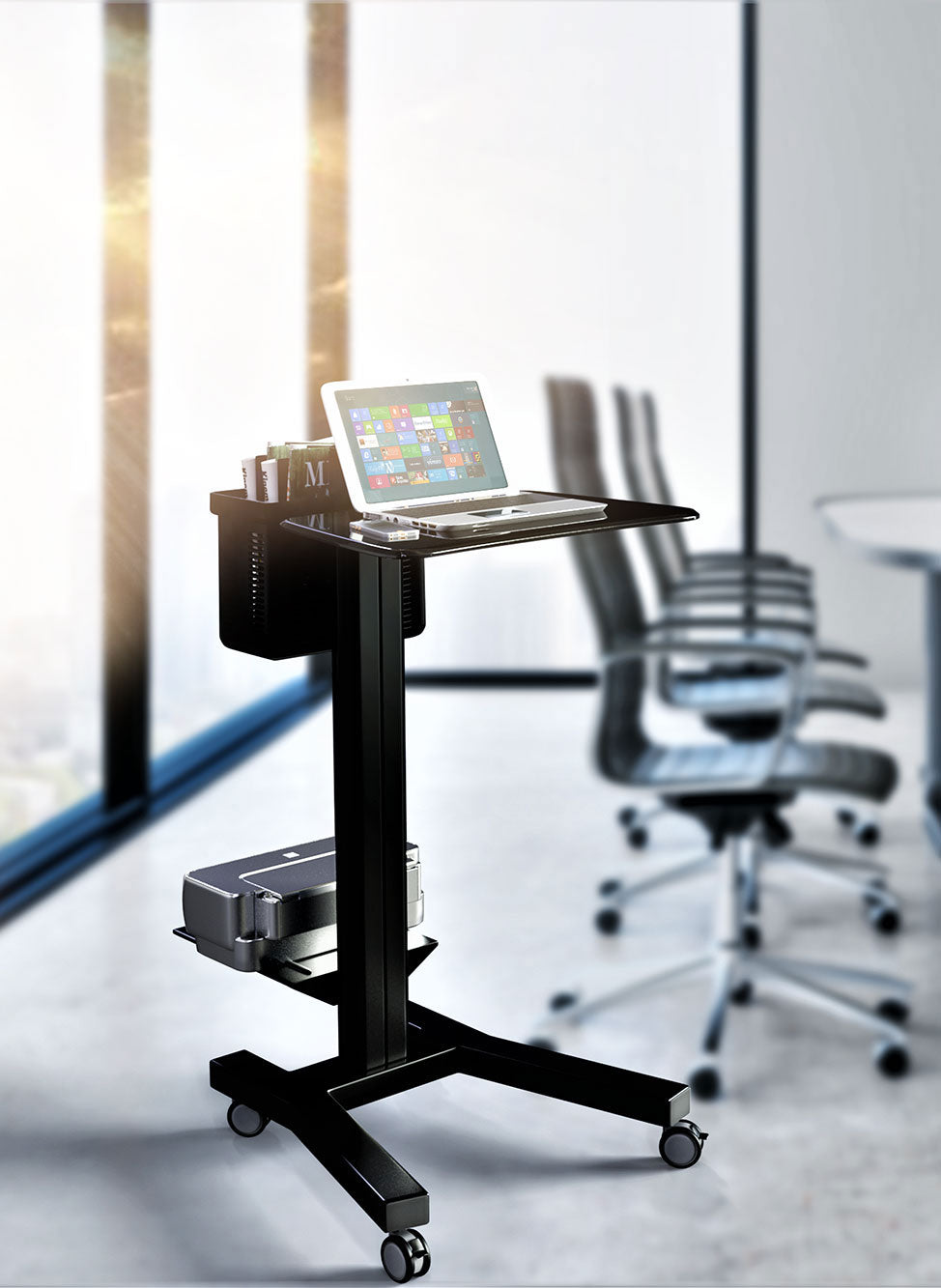 Mobile Laptop Workstation Cart – LPC04
