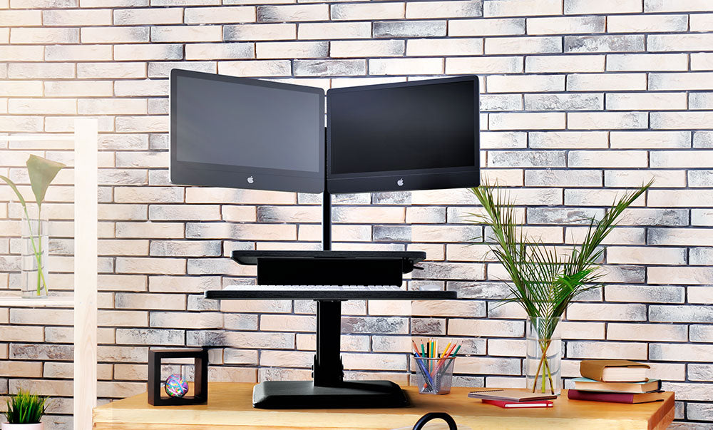 Dual Monitor Sit-Stand Desk Converter
