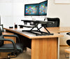 Electric Sit Stand Workstation Standing Desk Converter-Pain free Adjustments (RTEL)