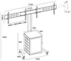 Dual Tv Floor Stand TMC02 (with Lockable Cabinet)