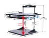 Standing Desk Wooden Converter with drawer (Economical)