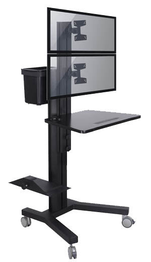 Dual Computer Mobile Cart (MCT09-A)
