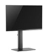 Tall Free Standing Single Monitor Mount Desk Stand, Pneumatic Spring Height Adjustable Monitor Arm for Screens up to 32 inches - Black