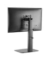 Tall Free Standing Single Monitor Mount Desk Stand, Pneumatic Spring Height Adjustable Monitor Arm for Screens up to 32 inches - Black