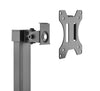 Tall Free Standing Single Monitor Mount Desk Stand, Pneumatic Spring Height Adjustable Monitor Arm for Screens up to 32 inches - Black