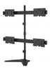 Quad LED LCD Monitor Stand up Freestanding Desk Mount for Support up to 32